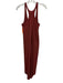 Athleta Size XXS Brick Red Polyester Blend Sleeveless Racerback High-Low Dress Brick Red / XXS