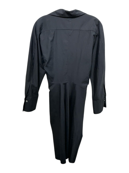 Vince Size XS Navy Blue Cotton Long Sleeve Button Front Collared Shirt Dress Navy Blue / XS