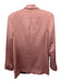 BA & SH Size 0/1 Salmon Pink Polyester Satin One Button Blazer Slim Pant Set Salmon Pink / 0/1