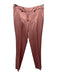 BA & SH Size 0/1 Salmon Pink Polyester Satin One Button Blazer Slim Pant Set Salmon Pink / 0/1