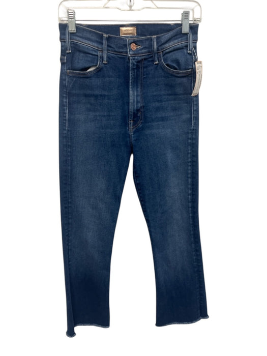 Mother Size 27 Dark Wash Cotton Slim Straight High Rise Boot Cut Jeans Dark Wash / 27