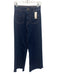 Zara Size 4 Dark Wash Cotton Wide Leg High Rise Fringe Jeans Dark Wash / 4