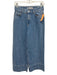 Zara Size 2 Medium Wash Cotton Wide Leg High Rise Front Seam Jeans Medium Wash / 2