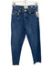 Frame Size 26 Dark Wash Cotton Straight Leg High Rise Button Fly Jeans Dark Wash / 26
