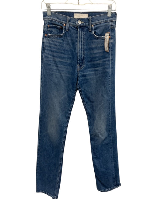 Mother Superior Size 26 Medium Wash Cotton Zip Fly High Rise Slim Straight Jeans Medium Wash / 26