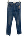 Mother Superior Size 26 Medium Wash Cotton Zip Fly High Rise Slim Straight Jeans Medium Wash / 26