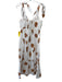 Farm Rio Size XS White, Brown, Black Cotton Sleeveless Seashells Dress White, Brown, Black / XS