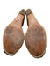 Le Mogador Shoe Size 39 Beige & Black Raffia Peep Toe Platform Mule Wedges Beige & Black / 39