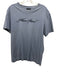Armani Size L Gray & Black Cotton logo T shirt Crew Men's Short Sleeve Gray & Black / L