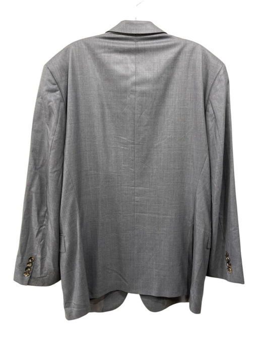 Boss Gray Wool Blend Solid 2 Button Men's Blazer Gray / 44