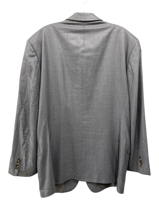 Boss Gray Wool Blend Solid 2 Button Men's Blazer Gray / 44