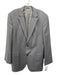 Boss Gray Wool Blend Solid 2 Button Men's Blazer Gray / 44