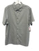 Vuori Size L Gray Synthetic Solid Athletic Button up Men's Short Sleeve Gray / L