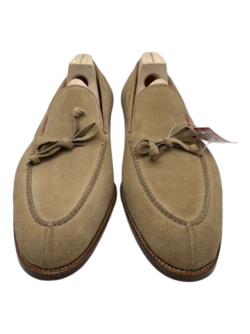 Saint Crispin's Shoe Size 9.5 NWT Beige Suede Bow loafer Men's Shoes Beige / 9.5