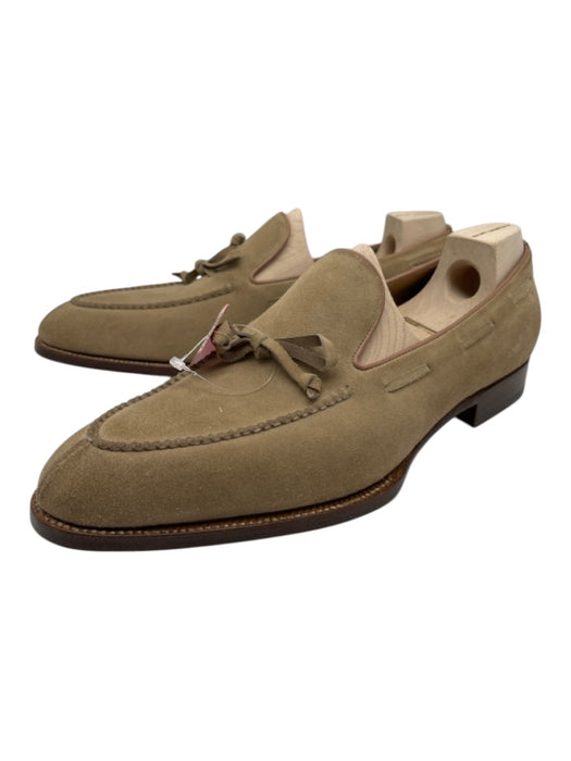 Saint Crispin's Shoe Size 9.5 NWT Beige Suede Bow loafer Men's Shoes Beige / 9.5