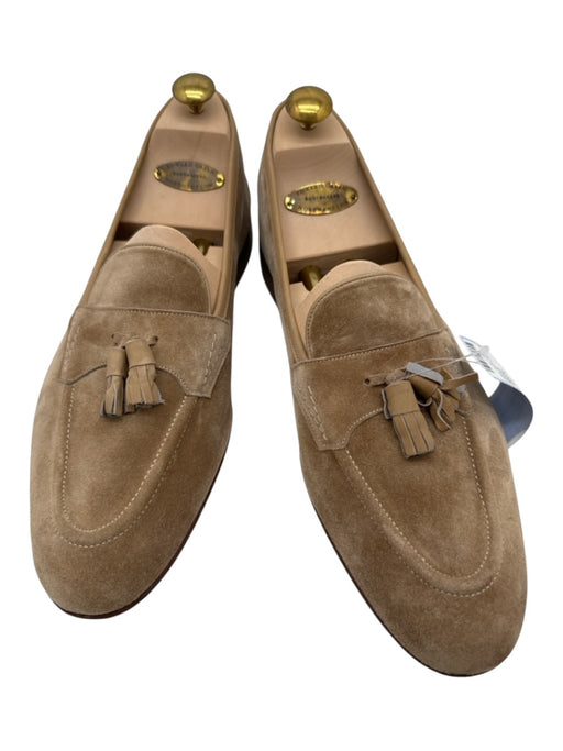 Saint Crispin's Shoe Size 9.5 Beige Suede Solid loafer Men's Shoes Beige / 9.5