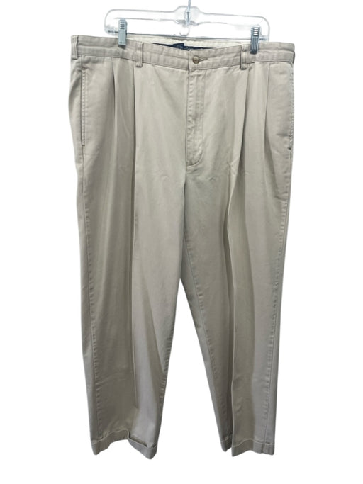 Polo Size 38 Tan Cotton Solid Zip Fly Men's Pants Tan / 38