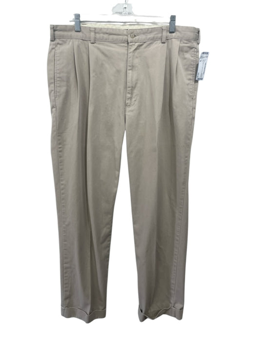 Polo Size 38 Tan Cotton Solid Zip Fly Men's Pants Tan / 38