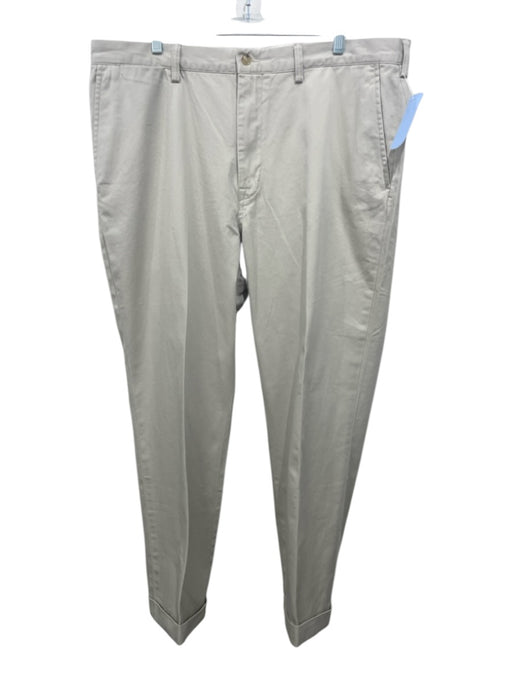 Polo Size 40 Tan Cotton Solid Zip Fly Men's Pants Tan / 40