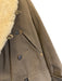 Polo Brown Solid Buttons Fur Lining Men's Coat Brown / M