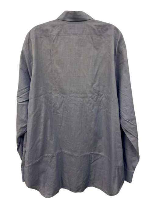 Ralph Lauren Purple Size 16.5 Light blue Cotton Solid Men's Long Sleeve Shirt Light blue / 16.5