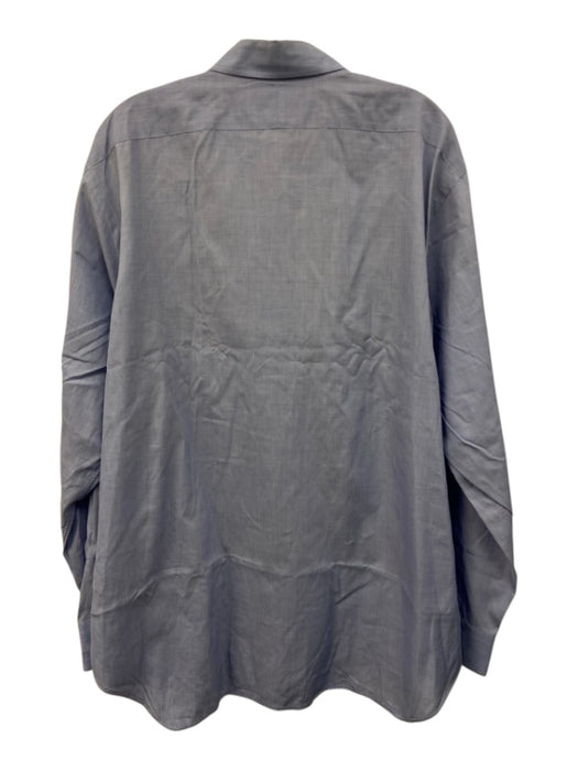 Ralph Lauren Purple Size 16.5 Light blue Cotton Solid Men's Long Sleeve Shirt Light blue / 16.5