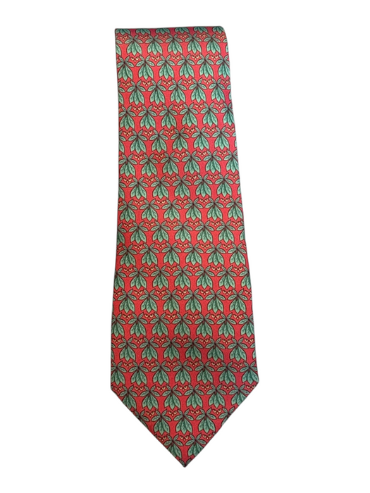 Hermes Red & green Silk Men's Tie Red & Green