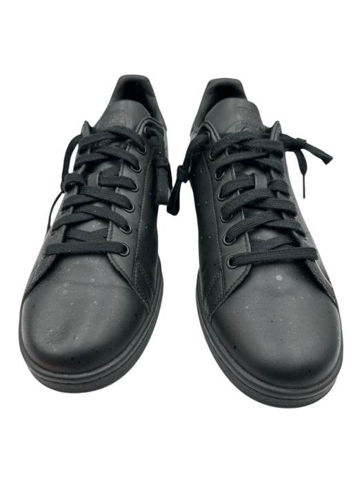 Adidas Shoe Size 11 Black Leather Solid Low Top Men's Shoes Black / 11
