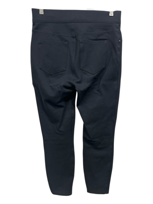 Spanx Size M Black Nylon Blend Elastic Waistband Faux Pockets Stretch Pants Black / M