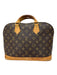 Louis Vuitton Brown & Amber Coated Canvas 2 Handles LV Monogram Alma Bag Brown & Amber / 35