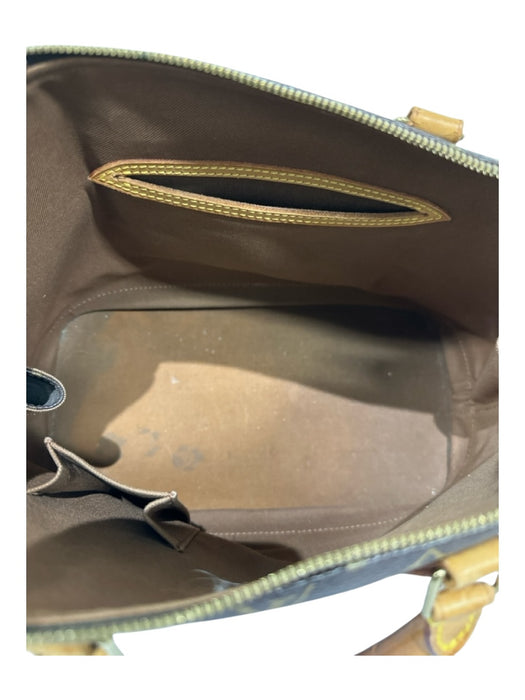 Louis Vuitton Brown & Amber Coated Canvas 2 Handles LV Monogram Alma Bag Brown & Amber / 35