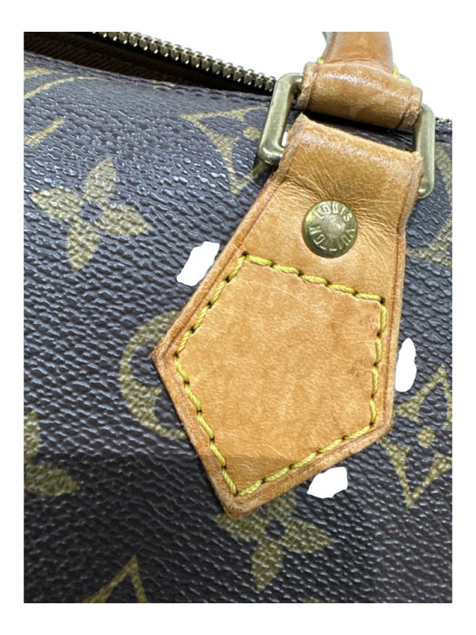 Louis Vuitton Brown & Amber Coated Canvas 2 Handles LV Monogram Alma Bag Brown & Amber / 35