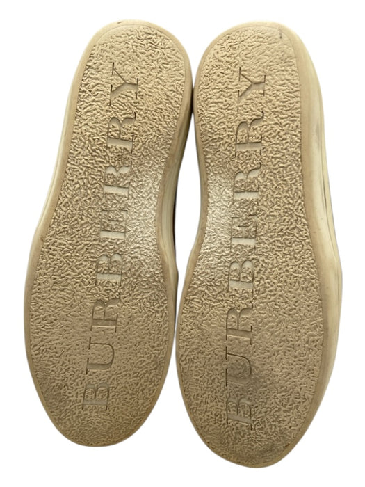Burberry Shoe Size 39 Brown & Beige Pony Hair Canvas Slip On Sneakers Brown & Beige / 39
