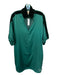 Emily McCarthy Size M Forest Green Polyester Long Balloon Sleeve V Neck Dress Forest Green / M