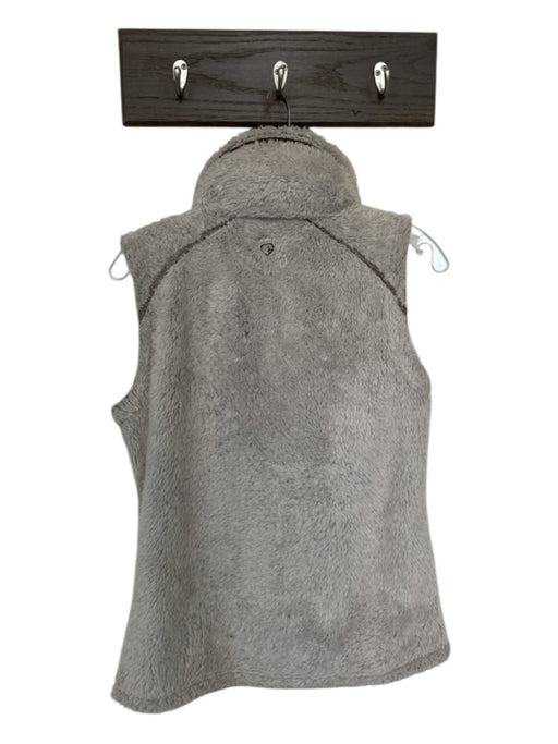 Kuhl Size M Gray & Brown Polyester Hood Fuzzy Athletic Vest Gray & Brown / M