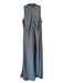 Antonio Melani Size 6 Black Polyester Mock Neck Sleeveless Back Zip Midi Dress Black / 6