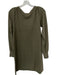 Lilla P Size M Green Cotton & Modal Long Sleeve Knit Dress Green / M