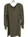 Lilla P Size M Green Cotton & Modal Long Sleeve Knit Dress Green / M