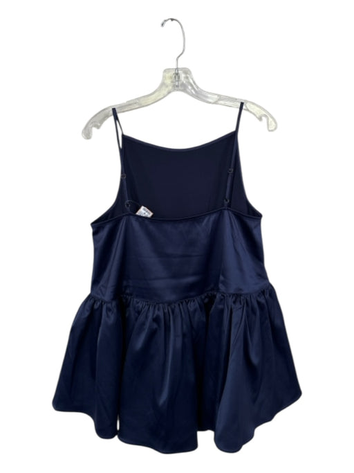 By Anthropologie Size S Navy Polyester Blend Sleeveless Tulle details Top Navy / S