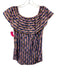 Oliphant Size XS Purple, Navy & Gold Cotton Striped Metallic accents Top Purple, Navy & Gold / XS