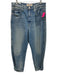 AMO Size 30 Blue Wash Cotton Zip & Button Whiskering Barrel Jeans Blue Wash / 30