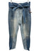 Jonathan Simkhai Size 29 Blue Wash Cotton Zip & Button Tie Waist Pockets Jeans Blue Wash / 29