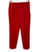 Piazza Sempione Size 42 Red Cotton Zip Side Trouser Pants Red / 42