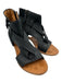 Maison Martin Margiela Shoe Size 35.5 Black Leather Zip Close Open Toe Sandals Black / 35.5