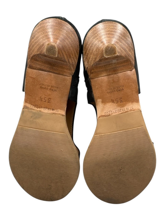 Maison Martin Margiela Shoe Size 35.5 Black Leather Zip Close Open Toe Sandals Black / 35.5