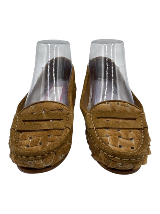 Delman Shoe Size 6 Brown Ponyhair Loafer Suede Detail Rubber Outsole Shoes Brown / 6