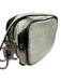 Rafe White & Black Leather Zip Close Cross Body Strap Brass Hardware Bag White & Black / Mini