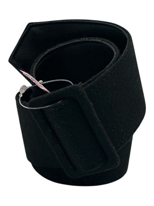 No Brand Black Textile Square Buckle Belts Black