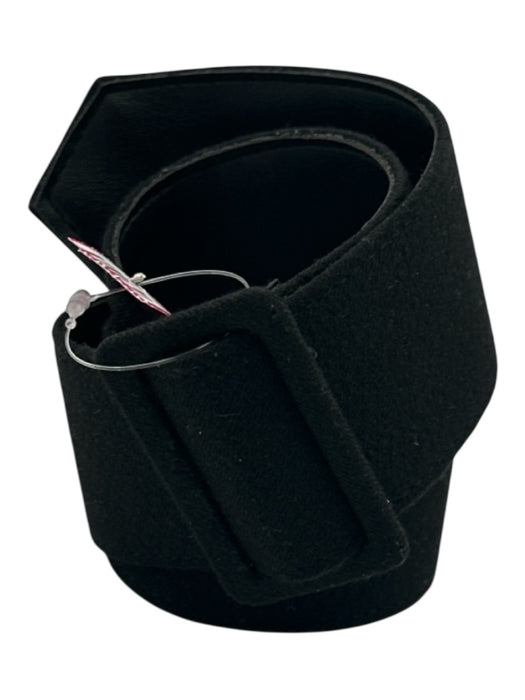No Brand Black Textile Square Buckle Belts Black