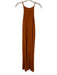 Cult Gaia Size XS Burnt Orange Linen Blend Sleeveless Tie Closure Knit Coverup Burnt Orange / XS